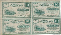 Country : UNITED STATES OF AMERICA 
Face Value : 10 Cents Planche 
Date : 1862 
Period/Province/Bank : Summit County Bank 
Department : Ohio 
Fre...