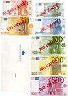Country : EUROPA 
Face Value : Série 5 à 500 Euros Échantillon 
Date : 2001 
Period/Province/Bank : BCE 
Catalogue reference : P.- 
Commentary : ...