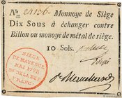 Country : FRANCE 
Face Value : 10 Sols 
Date : (12 mai 1793) 
Period/Province/Bank : Assignats 
Catalogue reference : Kol.025 
Alphabet - signatu...