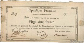 Country : FRANCE 
Face Value : 25 Francs 
Date : 1798 
Period/Province/Bank : Assignats 
Catalogue reference : Laf.215 
Additional reference : P....