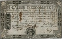 Country : FRANCE 
Face Value : 1000 Livres 
Date : 19 avril 1790 
Period/Province/Bank : Caisse d'Escompte 
Catalogue reference : Laf.108 
Additi...