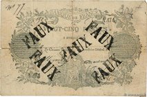 Country : FRANCE 
Face Value : 25 Francs type 1870 Clermont-Ferrand Faux 
Date : 06 novembre 1870 
Period/Province/Bank : Banque de France, XIXe si...