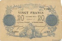 Country : FRANCE 
Face Value : 20 Francs type 1871 
Date : 25 avril 1873 
Period/Province/Bank : Banque de France, XIXe siècle 
Catalogue referenc...