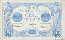 Country : FRANCE 
Face Value : 5 Francs BLEU 
Date : 18 novembre 1915 
Period/Province/Bank : Banque de France, XXe siècle 
Catalogue reference : ...