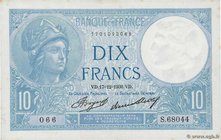 Country : FRANCE 
Face Value : 10 Francs MINERVE 
Date : 17 décembre 1936 
Period/Province/Bank : Banque de France, XXe siècle 
Catalogue referenc...