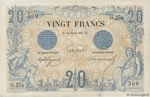 Country : FRANCE 
Face Value : 20 Francs NOIR 
Date : 30 avril 1875 
Period/Province/Bank : Banque de France, XXe siècle 
Catalogue reference : F....