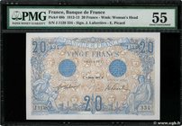 Country : FRANCE 
Face Value : 20 Francs BLEU 
Date : 05 février 1912 
Period/Province/Bank : Banque de France, XXe siècle 
Catalogue reference : ...