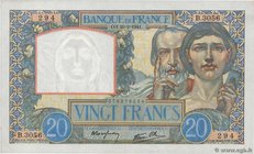 Country : FRANCE 
Face Value : 20 Francs TRAVAIL ET SCIENCE 
Date : 20 février 1941 
Period/Province/Bank : Banque de France, XXe siècle 
Catalogu...