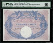 Country : FRANCE 
Face Value : 50 Francs BLEU ET ROSE 
Date : 11 janvier 1915 
Period/Province/Bank : Banque de France, XXe siècle 
Catalogue refe...