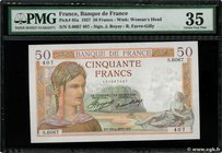 Country : FRANCE 
Face Value : 50 Francs CÉRÈS 
Date : 15 avril 1937 
Period/Province/Bank : Banque de France, XXe siècle 
Catalogue reference : F...