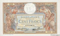 Country : FRANCE 
Face Value : 100 Francs LUC OLIVIER MERSON type modifié 
Date : 17 février 1938 
Period/Province/Bank : Banque de France, XXe siè...