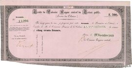 Country : NEW CALEDONIA 
Face Value : 500 Francs 
Date : 29 décembre 1869 
Period/Province/Bank : Traite 
Catalogue reference : P.- 
Additional r...
