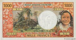Country : NEW CALEDONIA 
Face Value : 1000 Francs 
Date : (1969) 
Period/Province/Bank : Institut d'Émission d'Outre-Mer 
Catalogue reference : P....