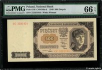 Country : POLAND 
Face Value : 500 Zlotych 
Date : 01 juillet 1949 
Period/Province/Bank : Narodowy Bank Polski 
Catalogue reference : P.140 
Alp...
