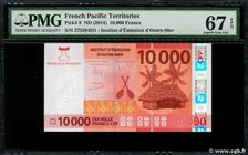 Country : POLYNESIA, FRENCH OVERSEAS TERRITORIES 
Face Value : 10000 Francs 
Date : 2014 
Period/Province/Bank : Institut d'Émission d'Outre-Mer 
...