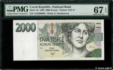 Country : CZECH REPUBLIC 
Face Value : 2000 Korun 
Date : 1996 
Period/Province/Bank : Ceska Narodni Banka 
Catalogue reference : P.16 
Alphabet ...