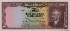 Country : TURKEY 
Face Value : 2,5 Lira 
Date : 1947 
Period/Province/Bank : Türkiye Cümhuriyet Merkez Bankasi 
Catalogue reference : P.140 
Alph...
