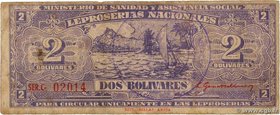 Country : VENEZUELA 
Face Value : 2 Bolivares 
Date : (1940) 
Period/Province/Bank : Leproserias Nacionales 
Catalogue reference : P..369 
Alphab...
