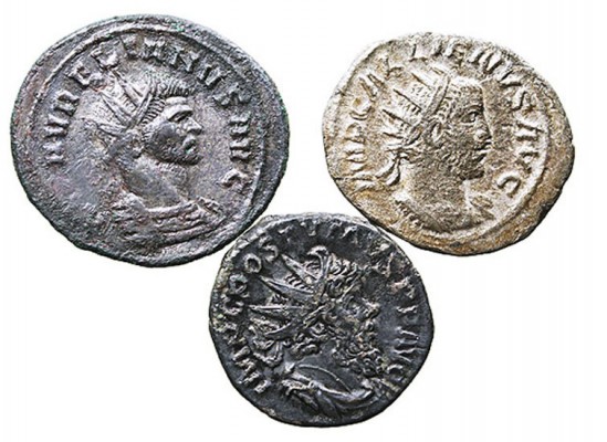 IMPERIO ROMANO. LOTES DE CONJUNTO. LOTES DE CONJUNTO. Lote de 3 monedas. VE. Ant...