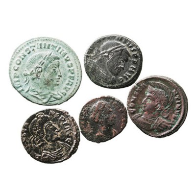 IMPERIO ROMANO. LOTES DE CONJUNTO. LOTES DE CONJUNTO. Lote de 5 monedas. AE. Con...