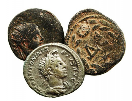 IMPERIO ROMANO. HELIOGÁBALO. HELIOGÁBALO. Lote de 3 monedas. AR/AE. Denario R/IN...