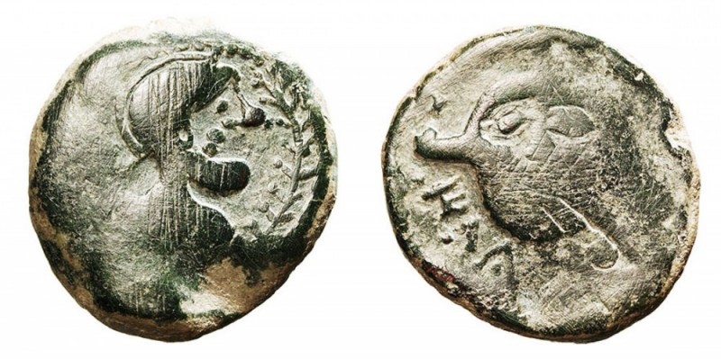 MONEDAS DE LA HISPANIA ANTIGUA. ILIBERRI, GRANADA. ILIBERRI, GRANADA. As. AE. A/...