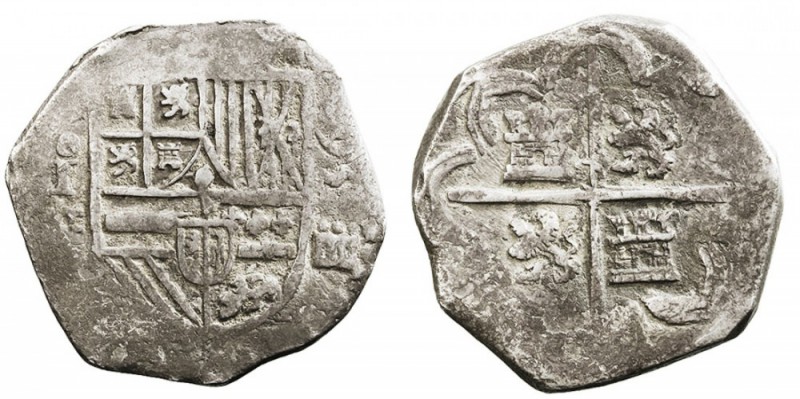 MONARQUÍA ESPAÑOLA. FELIPE II. FELIPE II. 4 Reales. AR. Segovia I. (16)93. 13,54...