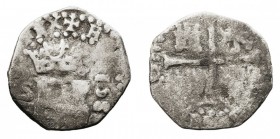 MONARQUÍA ESPAÑOLA. FELIPE II. FELIPE II. 1/2 Real. AR. Sevilla D Cuadrada. 1588. 1,64 g. CAL.638. BC-.