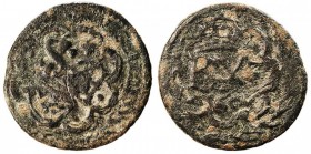 MONARQUÍA ESPAÑOLA. FELIPE IV. FELIPE IV. 2 Maravedís. AE. (1658). ¿Granada?. Jarabo & Sanahuja, Tipo K13. Muy escasa. MBC.