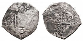MONARQUÍA ESPAÑOLA. CARLOS II. CARLOS II. 8 Reales. AR. Potosí E. (1667). 22,19 g. CAL.342. Repintado, si no BC-/BC.