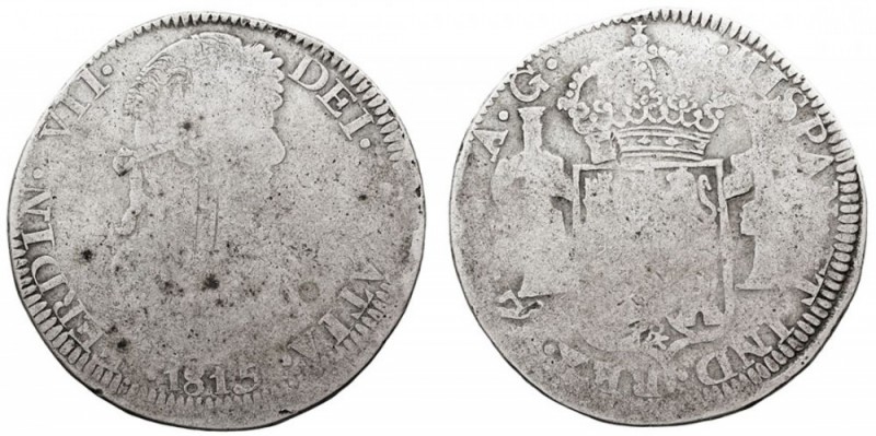 MONARQUÍA ESPAÑOLA. FERNANDO VII. FERNANDO VII. 8 Reales. AR. Zacatecas AG. 1815...