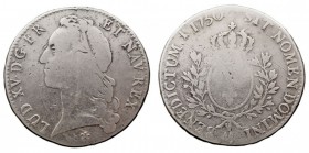MONEDAS EXTRANJERAS. FRANCIA. FRANCIA. LUIS XV. Ecu. AR. 1750 AA. Metz. 28,17 g. GADOURY 322. Escasa. BC.