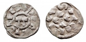 MONEDAS EXTRANJERAS. ITALIA. ITALIA. Conrado II. Dinero. AR. Lucca. (1026-1039). Emperador de Italia. 0,96 g. MIR. 105. MBC.