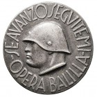 MEDALLAS. CONDECORACIONES. CONDECORACIONES. ITALIA. AE. Medalla 'Opera Balilla' (1932/37). Busto de Mussolini. Leyenda de anv.: SE AVANZO SEGUITEMI OP...
