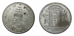 MEDALLAS. AE-35. Pablo VI. Roma Anno Santo 1975. Plateada. EBC-.