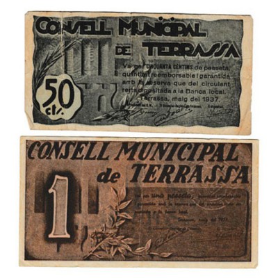 BILLETES. BILLETES LOCALES. BILLETES LOCALES. Terrassa (Barcelona), C.M. Lote de...