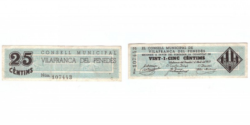 BILLETES. BILLETES LOCALES. BILLETES LOCALES. Vilafranca del Penedés (Barcelona)...
