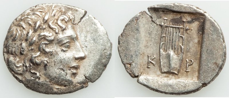 LYCIAN LEAGUE. Cragus. Ca. 1st century BC. AR hemidrachm (17mm, 1.73 gm, 12h). X...
