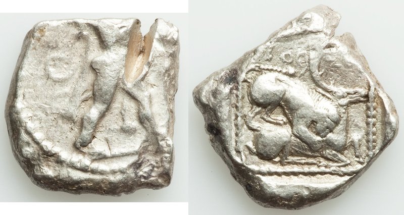 CYPRUS. Citium. Azbaal (ca. 449-425 BC). AR stater (2mm, 11.11 gm, 10h). Fine, t...