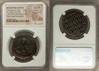 Anonymous. Class A2. Time of Basil II and Constantine VIII (AD 976-1025). AE follis (33mm, 12.97 gm, 5h). NGC Choice XF 5/5 - 4/5. Constantinople. +EM...