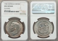 George VI Crown 1938-(m) UNC Details (Cleaned) NGC, Melbourne mint, KM34.

HID09801242017