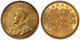 George V gold 5 Dollars 1912 MS61 PCGS, Ottawa mint, KM26. AGW 0.2419 oz.

HID09801242017