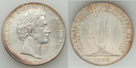 Bavaria. Ludwig I Taler 1833 XF (harshly cleaned), KM763. 37.8mm. 28.0gm. Monument to Bavarian soldiers who died in the Russian campaign.

HID09801242...
