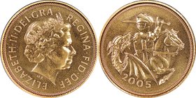 Elizabeth II gold 1/2 Sovereign 2005 MS66 NGC, KM1064. AGW 0.1177 oz.

HID09801242017