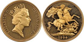 Elizabeth II gold Proof Sovereign 1994 PR67 Ultra Cameo NGC, KM943. AGW 0.2355 oz.

HID09801242017