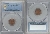 George I Lepton 1869-BB MS64 Red and Brown PCGS, Strassburg mint, KM41. 

HID09801242017
