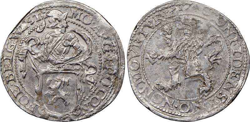 West Friesland. Provincial 1/2 Lion Daalder 1647 AU53 NGC, KM22.1.

HID098012420...