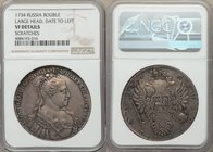 Anna Rouble 1734 VF Details (Scratches) NGC, Moscow mint, KM197, Dav-1673. Large head, date to left variety. 

HID09801242017