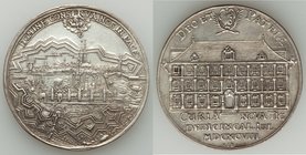 Zurich. Canton silver "Dedication of the New Rathaus (Town Hall)" Medal MDCXCVIII (1698) XF, SM-275. 41.7mm. 27.54gm. By Hans Jacob Bullinger II. An e...