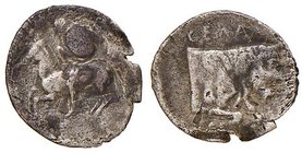 GRECHE - SICILIA - Gela - Litra - Cavaliere con lancia e scudo verso s. /R Protome di toro androcefalo a d. Mont. 4192 (AG g. 0,54)
qBB